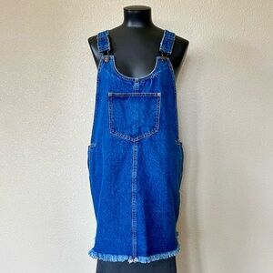 Forever 21 Blue Classic Denim Overall Dress